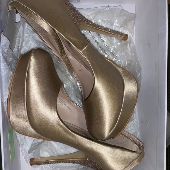 STEVE MADDEN platform heels with crystals on heel - Picture 5 of 5